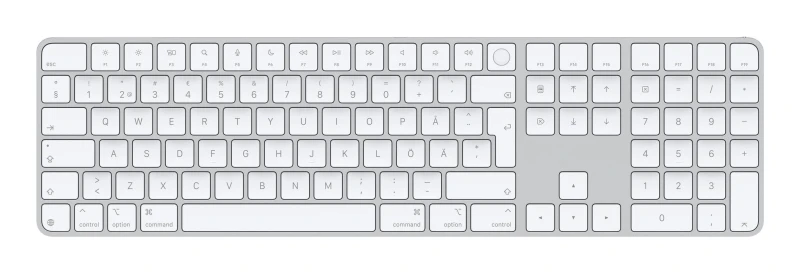 Image of Apple Magic keyboard Universal USB + Bluetooth QWERTY Swedish White MXK73S/A