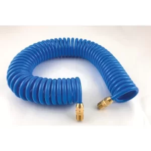 Airline Hose, Hi-flex Polyurethane, Retracting Coil, 1/4"