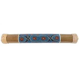 Image of Bamboo Rainstick with Pattern