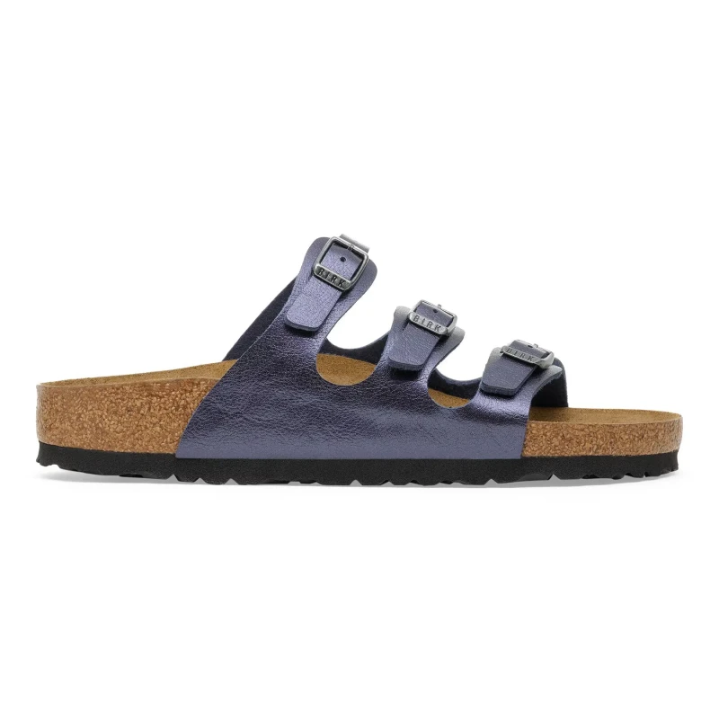 Image of Birkenstock Womens sandals Birkenstock Florida BS Birko-Flor Bleu Female 36 Etroit