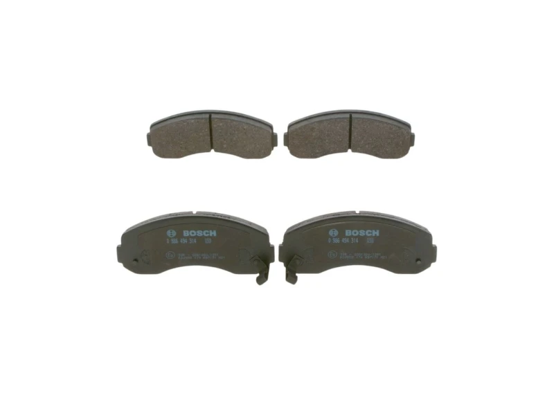 Image of Bosch 0 986 494 314 Brake pad set with acoustic wear warning, with mounting manual Low-Metallic Brake Pad Set,disc brake (402)
