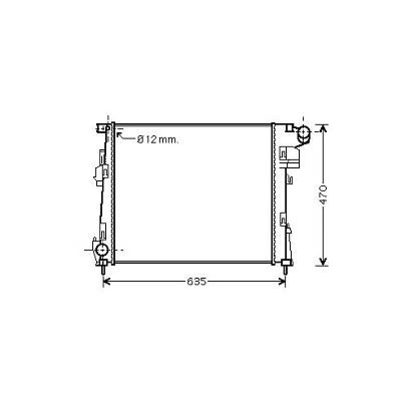 Image of Engine radiator DIEDERICHS DCM2953