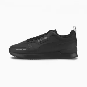 image of PUMA R78 Youth Trainers, Black/Grey Violet, size 4.5, Shoes