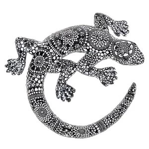 image of Aztec Gecko Black Ornament