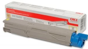Image of OKI 43459433 Yellow Laser Toner Ink Cartridge