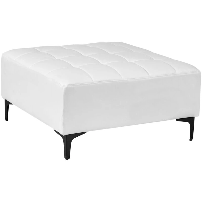 Image of Beliani Ottoman Aberdeen Faux Leather White
