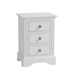Image of Bingley Large Bedside Cabinet - White