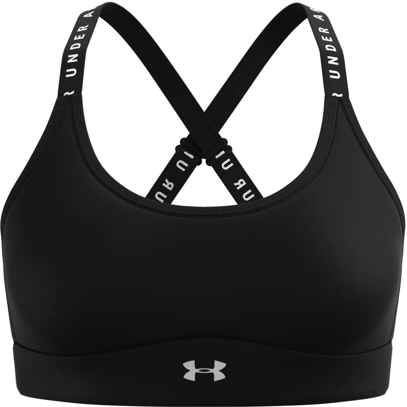Image of Under Armour Armour Infinity Mid Sports Bra Ladies - Black 8