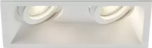 Image of KnightsBridge Dipa Twin Tilt Square Anti-Glare Downlight White
