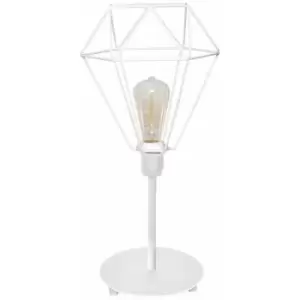 image of Helam Lighting - Helam Karo Table Lamp White 24cm