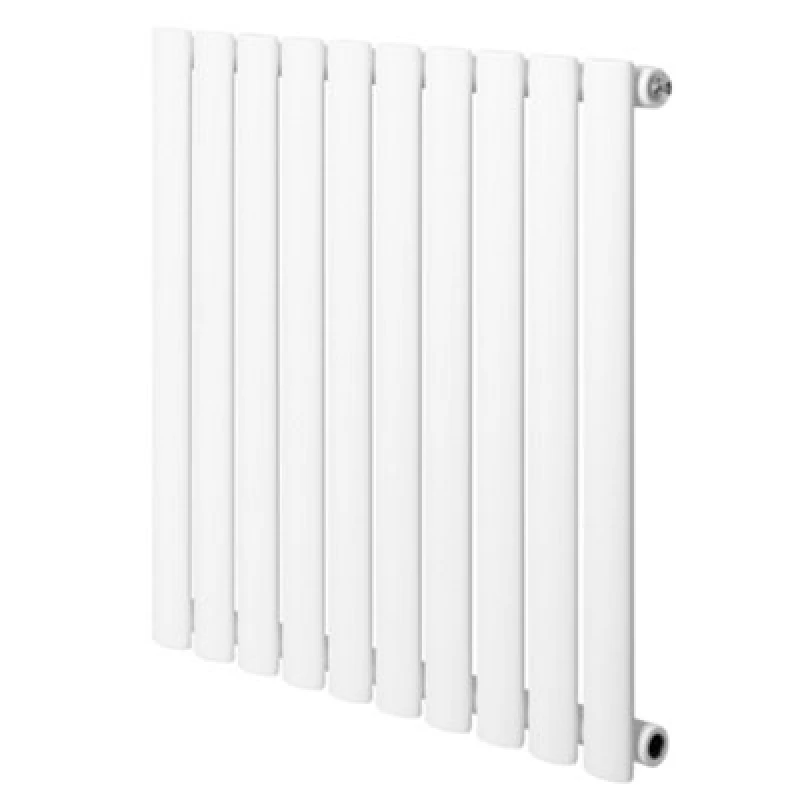 Image of Monstershop Oval Single Column Radiator - 600 x 600mm - White White Unisex