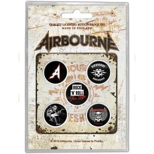 Image of Airbourne - Boneshaker Button Badge Pack