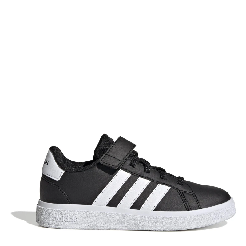 Image of adidas Grand Court Child Boys Trainers Low Trainers C10 (28) Black 02350203100