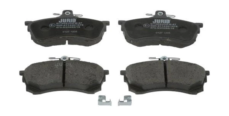 Image of JURID 571942J Brake pad set with acoustic wear warning, without accessories Brake Pad Set,disc brake (402)