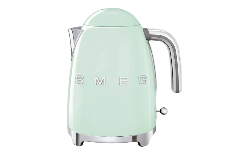 Image of Smeg Smeg Kettle and 4 Slice Toaster Set, 50's Style Retro Range, S/Stee Pastel Green in Light Green Light Green One Size Unisex 5056462384498