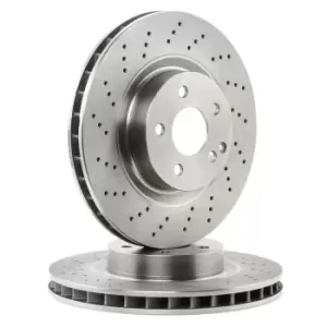 Image of RIDEX Brake disc Vented 82B0562 Brake rotor,Brake discs MERCEDES-BENZ,E-Klasse Limousine (W211),E-Klasse T-modell (S211),GLK (X204),CLS (C219)