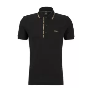 Boss Paule 4 Polo Shirt - Black