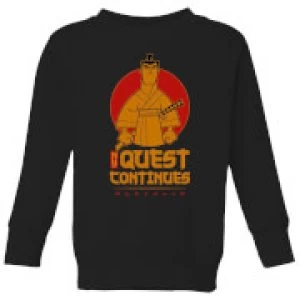 image of Samurai Jack My Quest Continues Kids Sweatshirt - Black - 11-12 Years