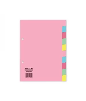 Image of Divider 10 Part A5 155gsm Card Assorted Colours