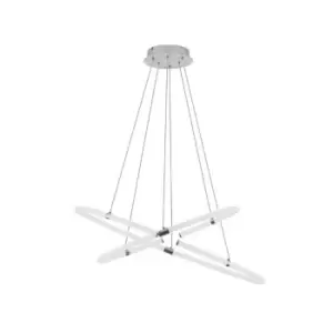 Image of Galata Ceiling Pendant Light LED 82W 3000K White Chrome