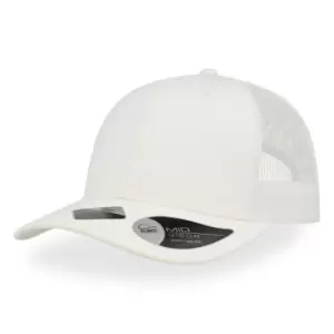 Image of Atlantis Recy Three Recycled 6 Panel Trucker Cap (One Size) (White/White)