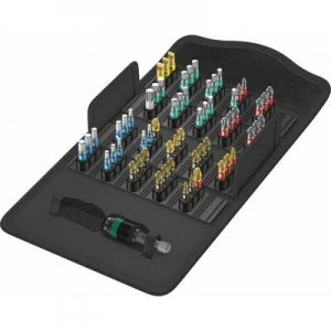 image of Wera Bit-Safe 61 BiTorsion 1 05057441001 Bit set 61 Piece Slot, Phillips, Pozidriv, TORX socket, Allen BiTorsion