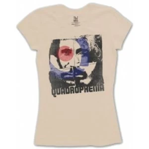 Image of The Who Four Square Natural Ladies TShirt Size: Large