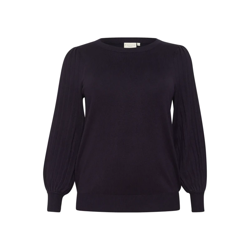 Image of KAFFE Curve Womens knitted sweater KAFFE Curve Loni Violet Female L