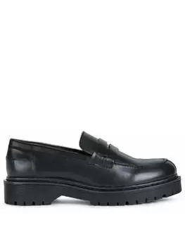 Image of Geox Bleyze Loafers, Black, Size 5, Women
