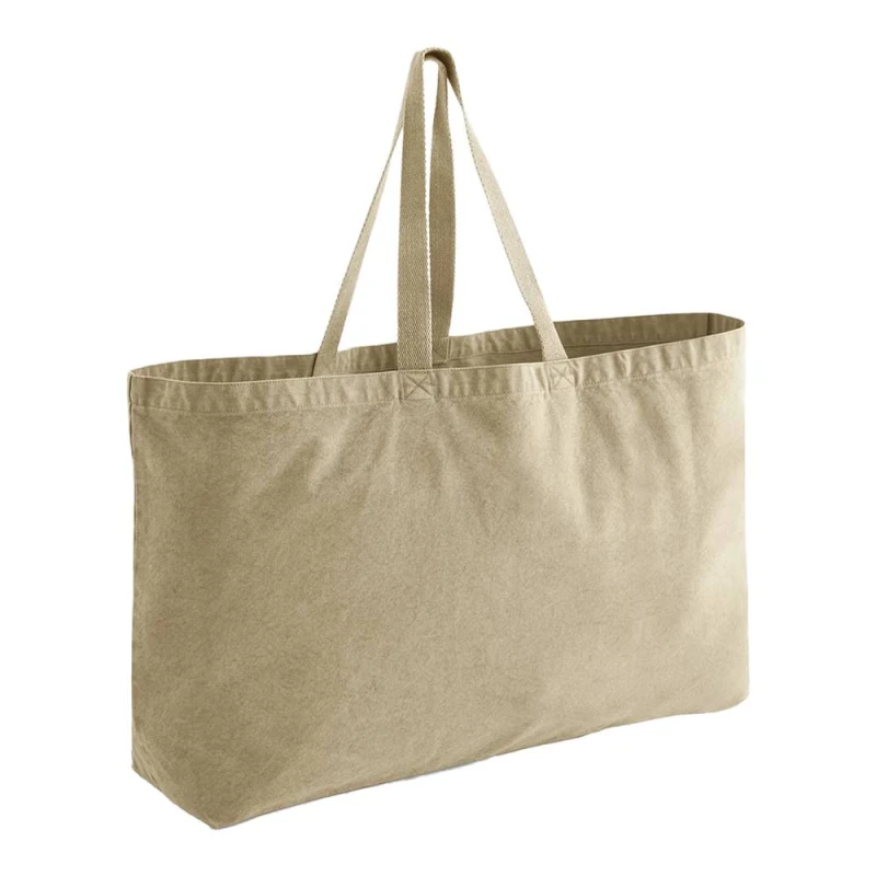 Image of Westford Mill Womens Garment Dyed Oversized 36L Tote Bag in Light Sand Light Sand Female One Size