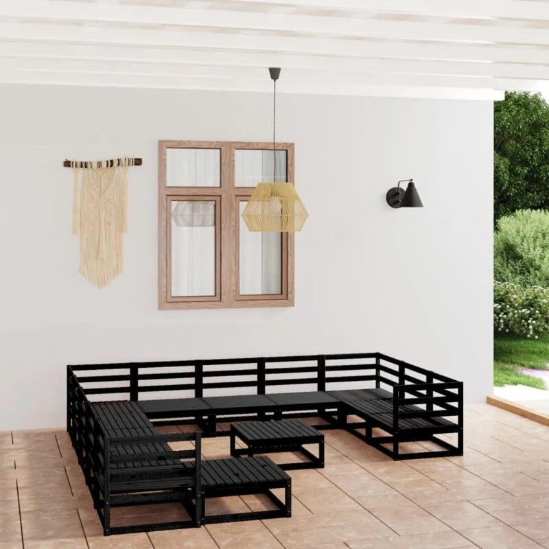 Image of VIDAXL 13 Piece Garden Lounge Set Solid Pinewood Vidaxl 8720286471661