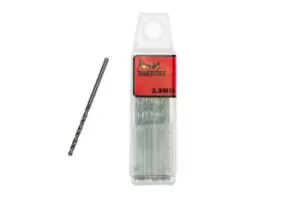 Image of Teng Tools DBX025 10x 2.5mm Fully Ground Drill Bit - Split Point - DIN 362