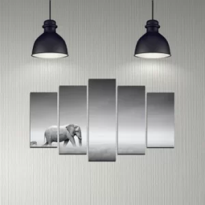 Image of 5DMDF-35 Multicolor Decorative MDF Painting (5 Pieces)