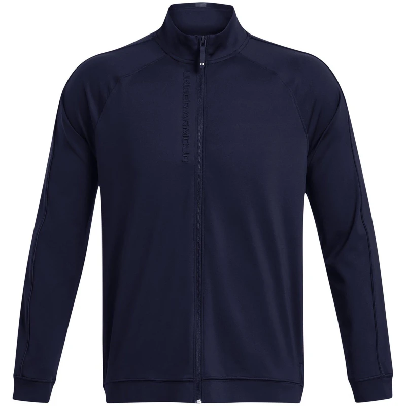 Image of Under Armour Mens Drive Full-Zip Weather-Resistant Performance Golf Jacket Blue male S