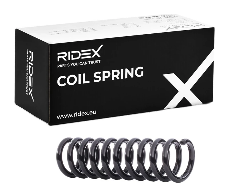 Image of RIDEX 188C0304 Coil spring Rear Axle Coil Spring (188)