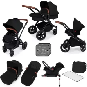 image of Ickle bubba Stomp V3 Black All In One Travel System & ISOFIX Base - Black