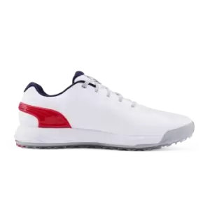 image of Puma Alphacat Nitro Golf Shoes White/Red/Navy UK8