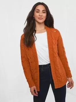 Image of Joe Browns Perfect Slouchy Cardigan -burnt Orange, Size 12, Women