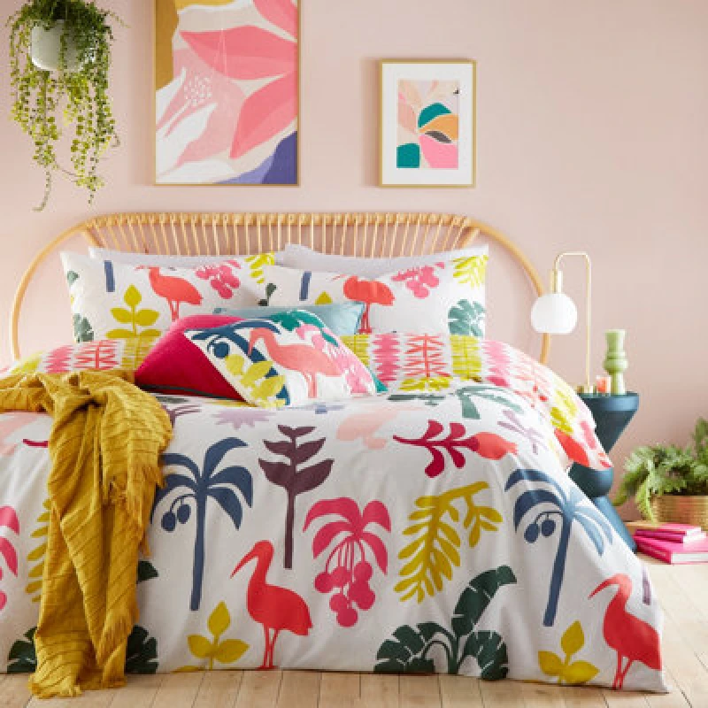 Image of Furn. Marula Duvet Cover and Pillowcase Set MultiColoured