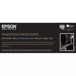 Image of Epson Traditional Photo Paper 64"x 15m