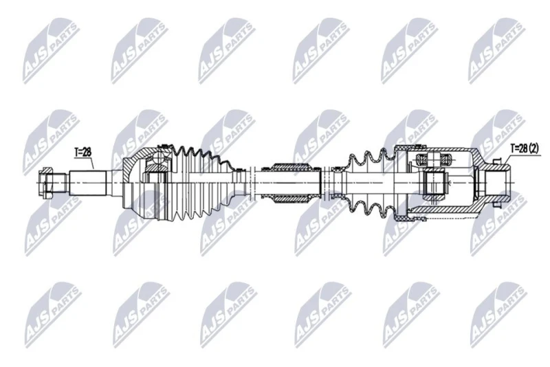 Image of NTY Drive shaft NTY NPW-MZ-118