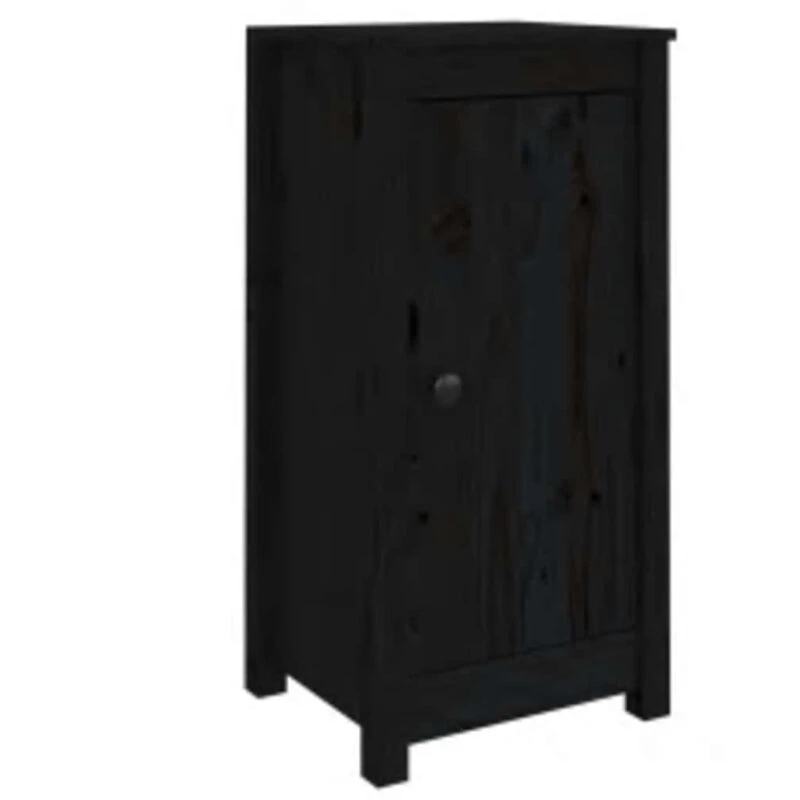 Image of VIDAXL Vidaxl - Sideboards 2 pcs Black 39x35x80cm Solid Wood Pine 8720286922248