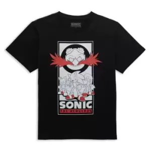 Image of Sonic The Hedgehog Team Up Mens T-Shirt - Black - L