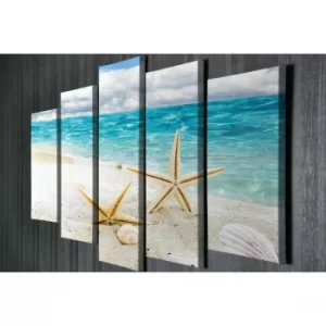 Image of BC043 Multicolor Decorative Canvas Painting (5 Pieces)