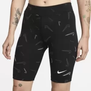 image of Sportswear Cotton Mix Shorts in All-Over Logo Print