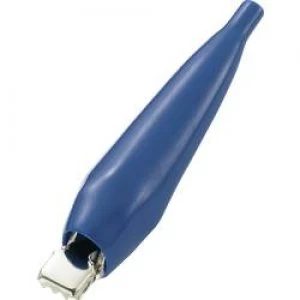 Alligator clip Blue Max. clamping range 4mm Length 68mm KSS