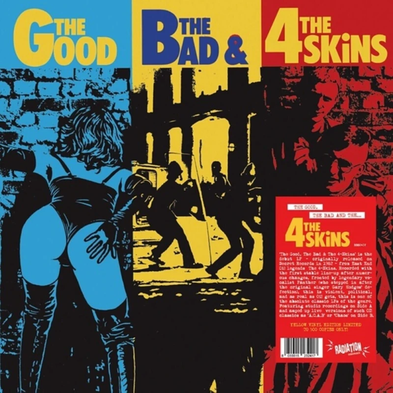 Image of The Good The Bad And The 4 Skins Yellow Vinyl