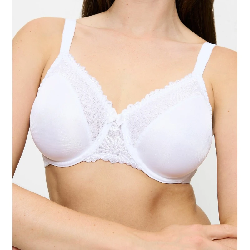 Image of Triumph Ladyform Soft Minimiser Bra White Polyester 38C