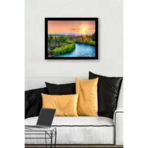 Image of SC0750 Multicolor Decorative Framed MDF Painting