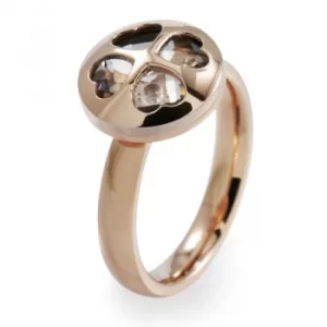 image of Ladies Folli Follie PVD rose plating Size N.5 H4H Win Ring